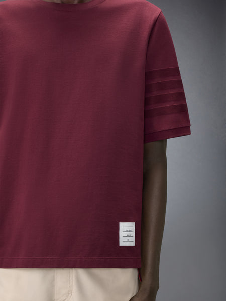 JERSEY OTTOMAN 4-BAR TEE BURGUNDY