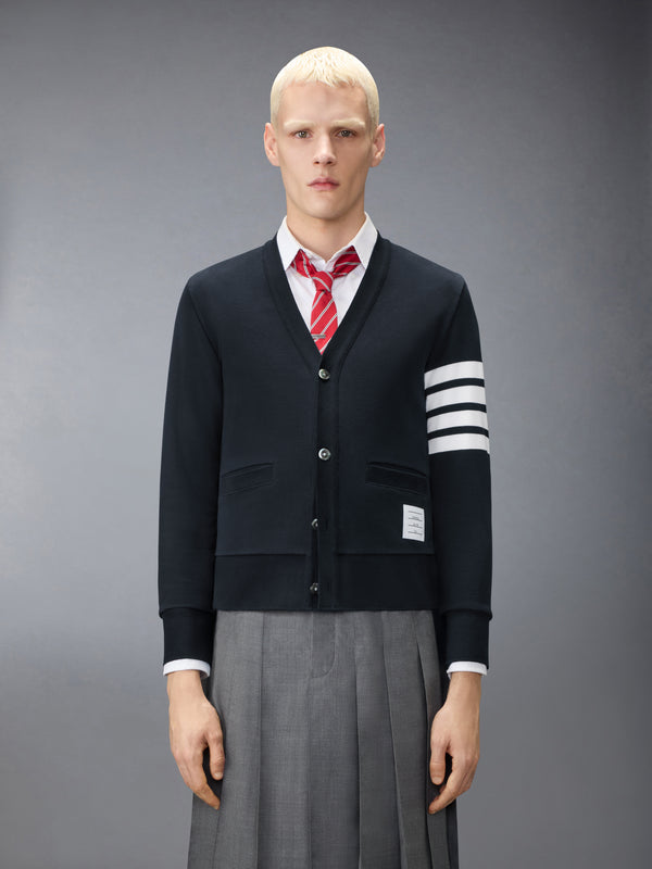 LOOPBACK 4-BAR BOAT EMBROIDERY CARDIGAN - image 1