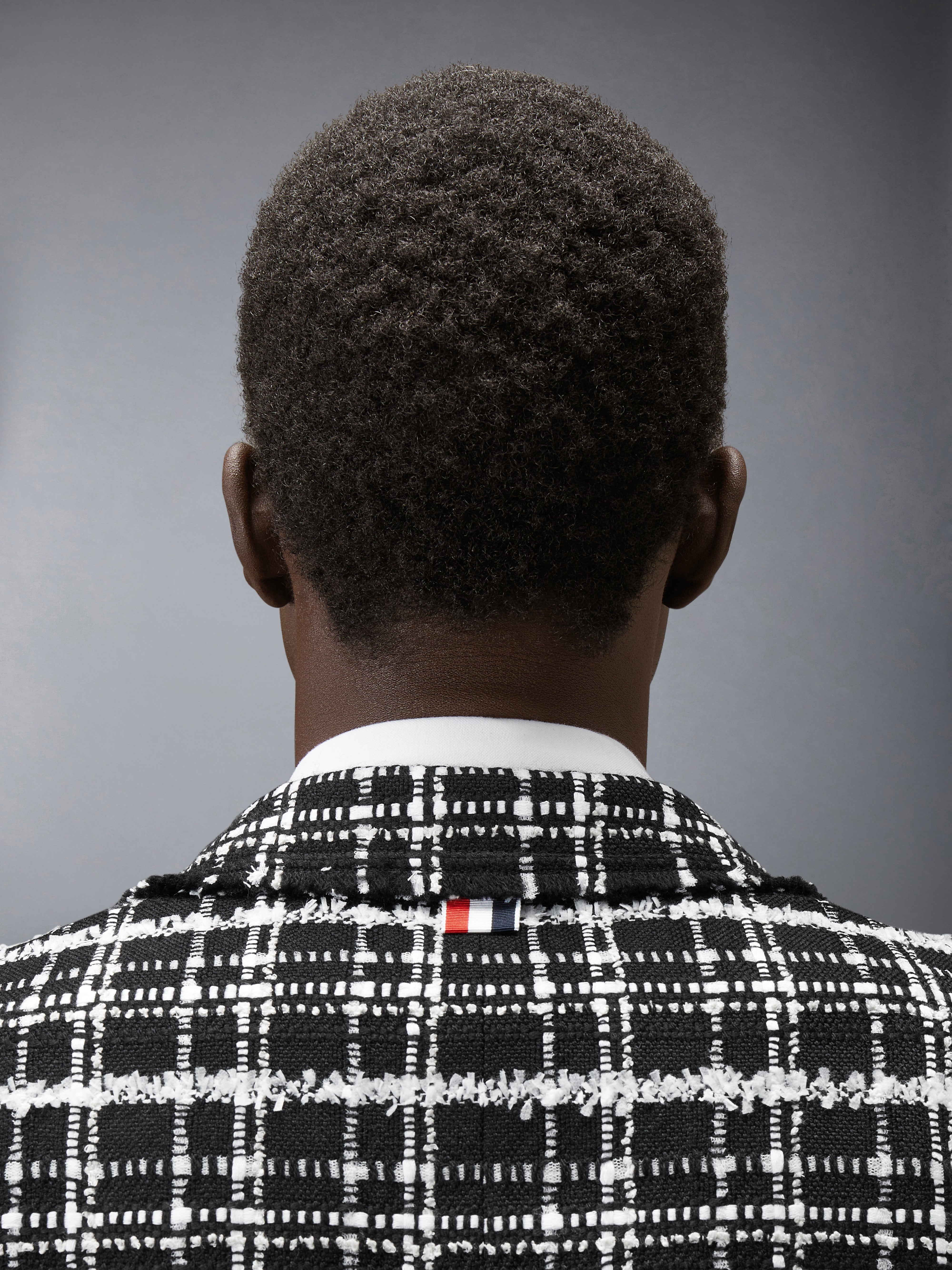 リブツイードほつれたエッジ スポーツコート | Thom Browne