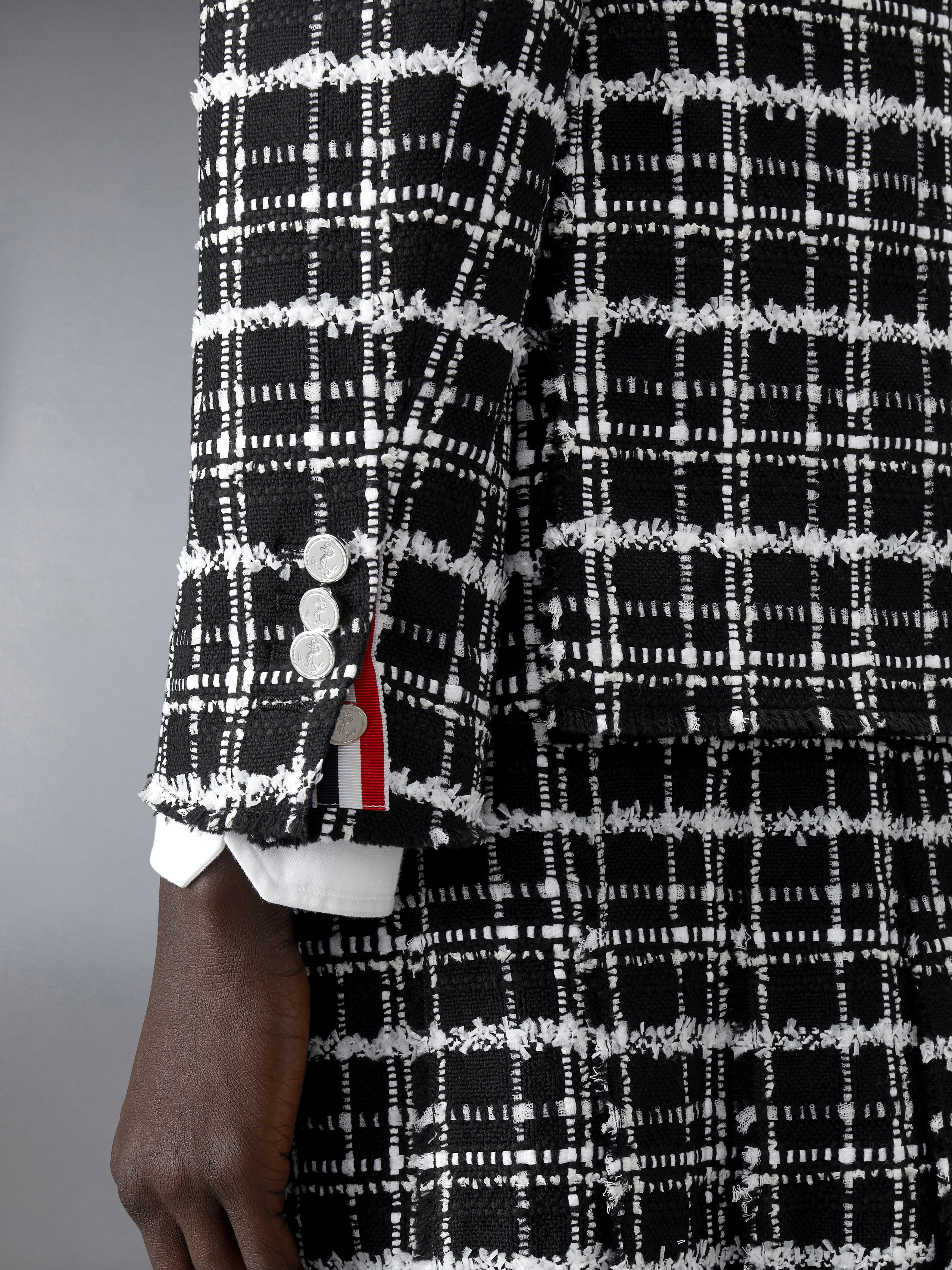 リブツイードほつれたエッジ スポーツコート | Thom Browne