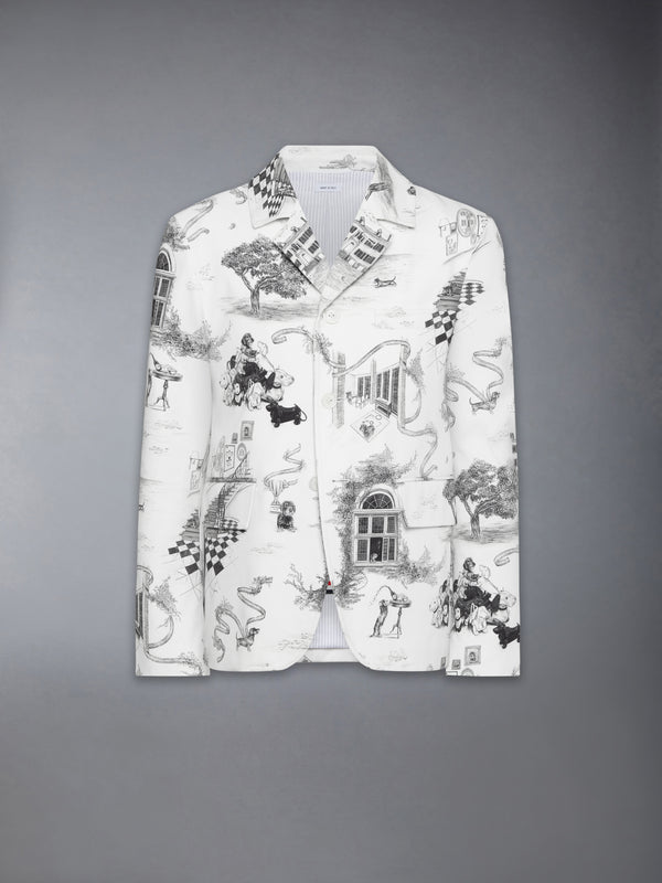 CANVAS HECTOR TOILE CUTAWAY JACKET - featured image