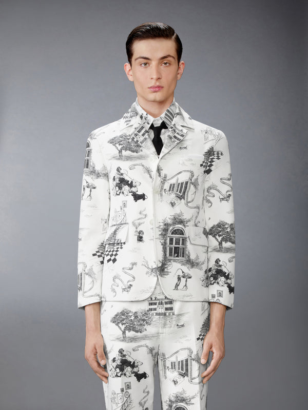 CANVAS HECTOR TOILE CUTAWAY JACKET - image 1