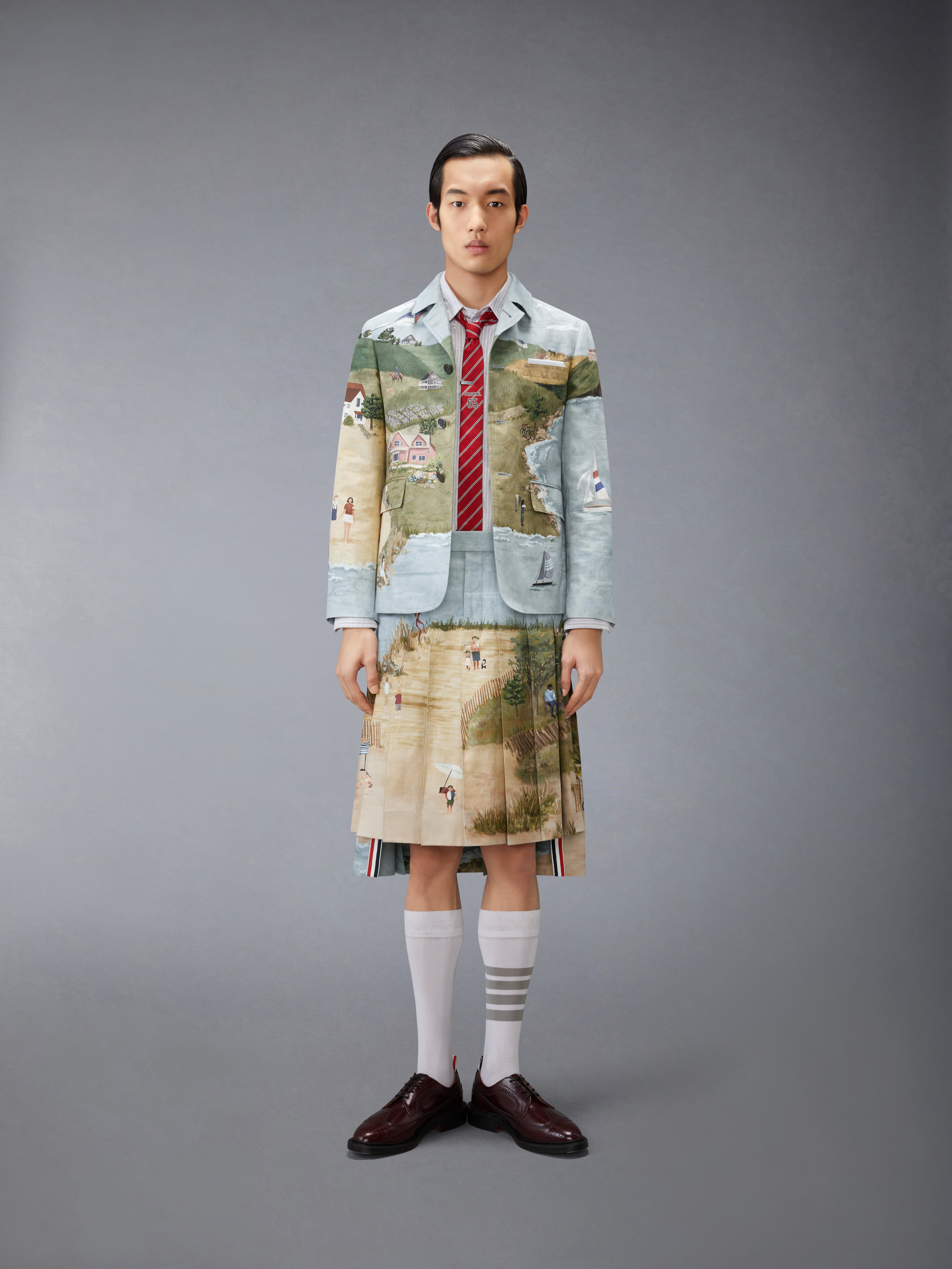 Nantucket Scenic Unconstructed Sportcoat | Thom Browne