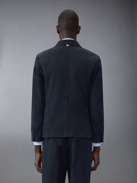 COTTON TWILL CUTAWAY JACKET NAVY
