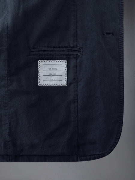 COTTON TWILL CUTAWAY JACKET NAVY