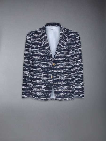 멜란지 튤 얀 트위드 언컨스트럭티드 스포츠 코트  네이비