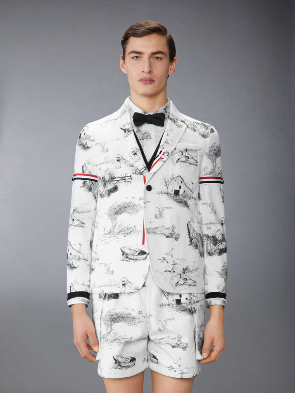 SCENIC TOILE COTTON CANVAS UNCONSTRUCTED SPORTCOAT - image 1
