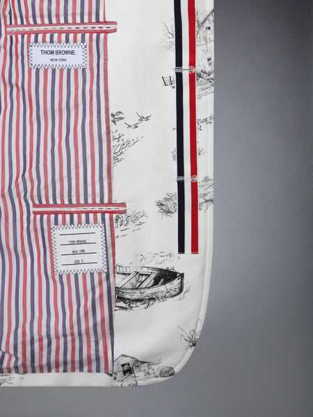 SCENIC TOILE COTTON CANVAS UNCONSTRUCTED SPORTCOAT