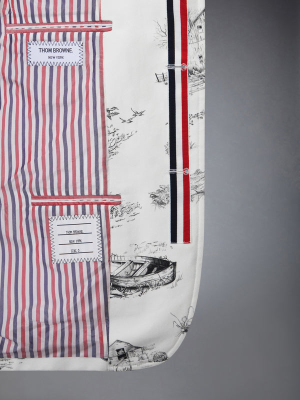SCENIC TOILE COTTON CANVAS UNCONSTRUCTED SPORTCOAT - image 5