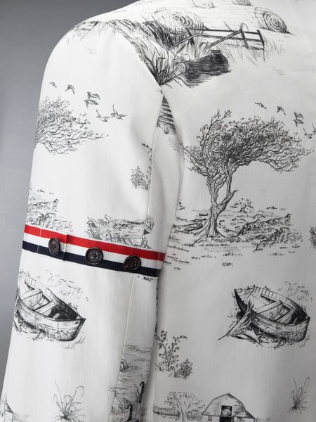 SCENIC TOILE COTTON CANVAS UNCONSTRUCTED SPORTCOAT