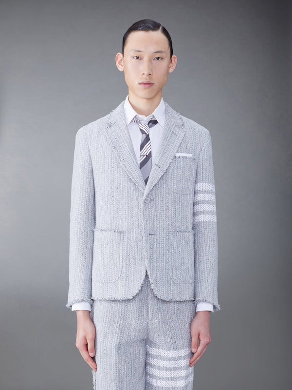 TWEED FRAY 4-BAR SACK JACKET - featured image