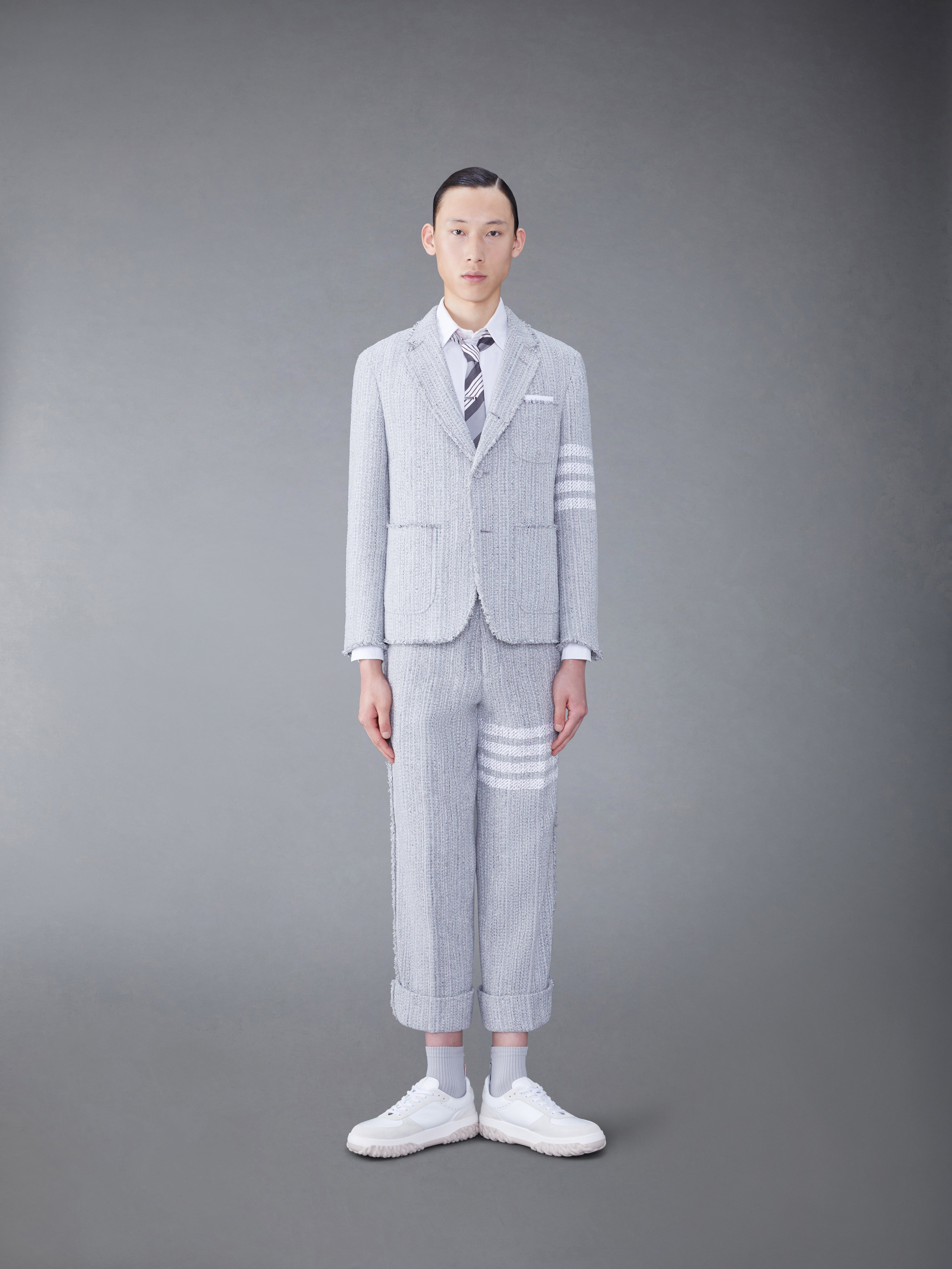 THOM BROWNE グレー コットンジャケット サイズ1 Thom Browne - Technical jacket Thom Browne