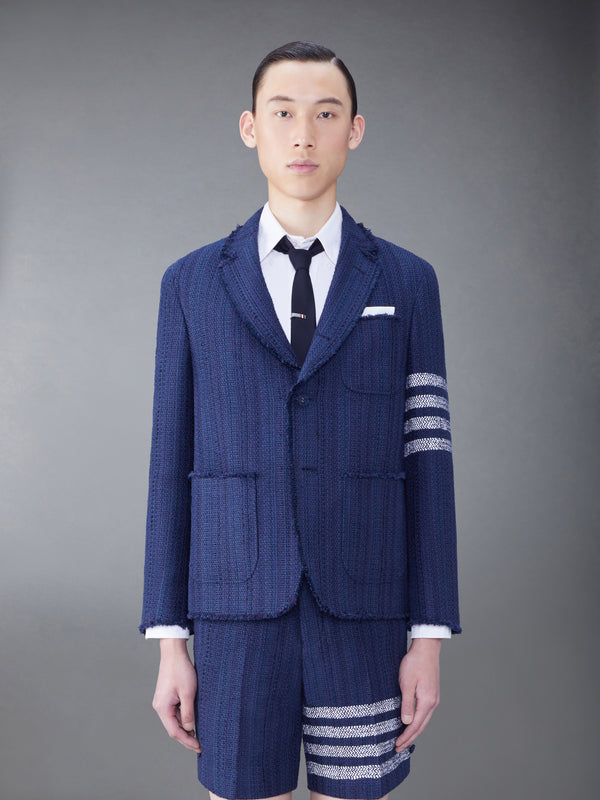 TWEED FRAY 4-BAR SACK JACKET - featured image