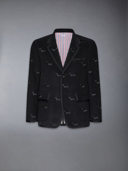 CORDUROY UNSTRUCTURED HECTOR SPORT COAT BLACK