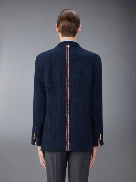 TWEED UNSTRUCTURED SACK SPORT COAT NAVY