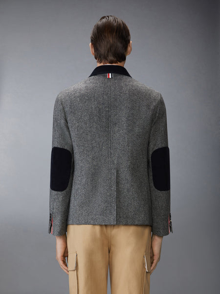 SOLID DONEGAL TWEED FISHERMAN SHAWL SPORTCOAT