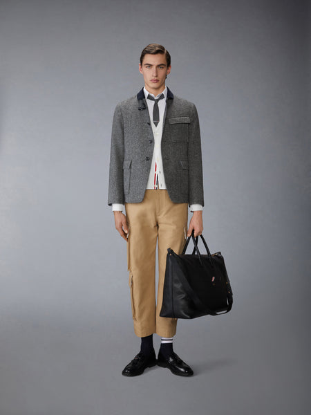 SOLID DONEGAL TWEED FISHERMAN SHAWL SPORTCOAT