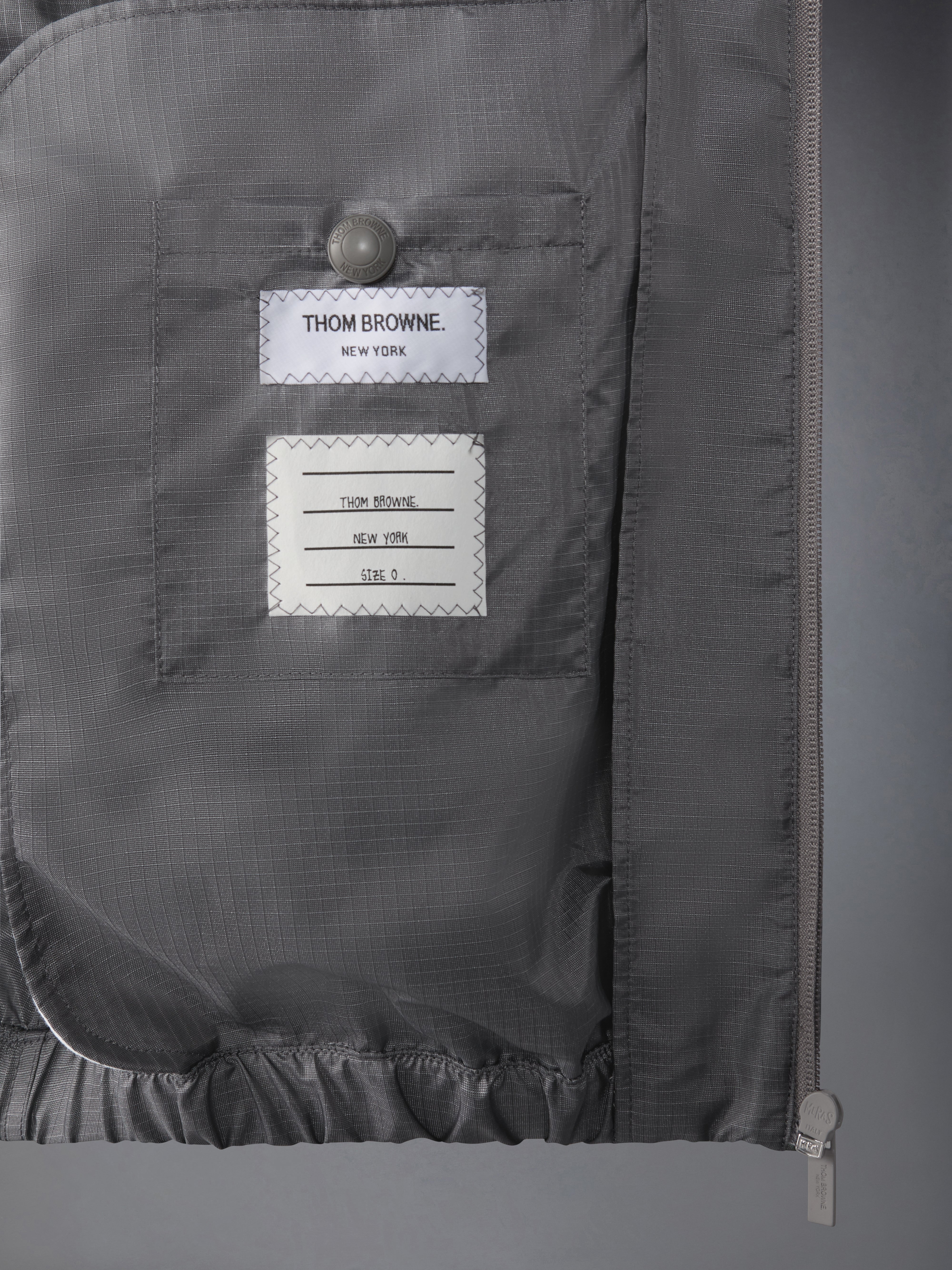 Shiny Ripstop Raglan 4-Bar Track Jacket | Thom Browne