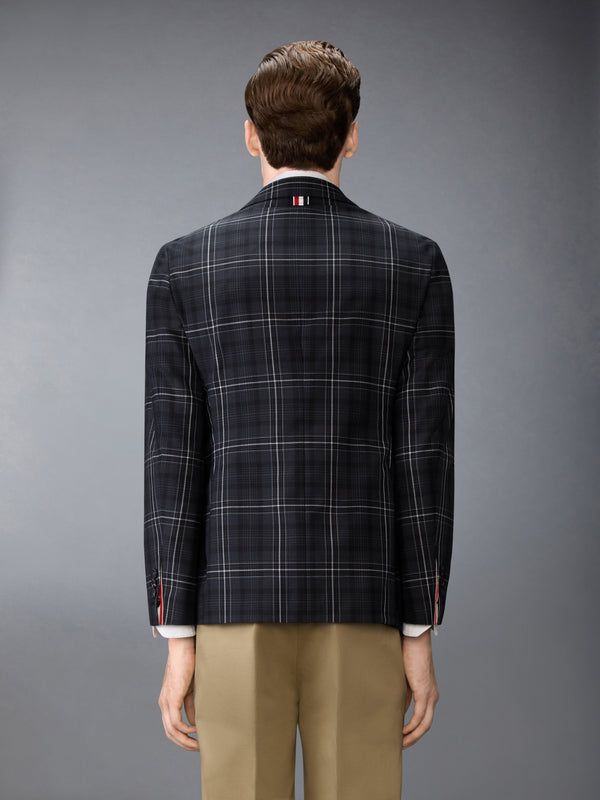 WINDOWPANE PLAID COOL WOOL UNCONSTRUCTED SPORTCOAT - image 2