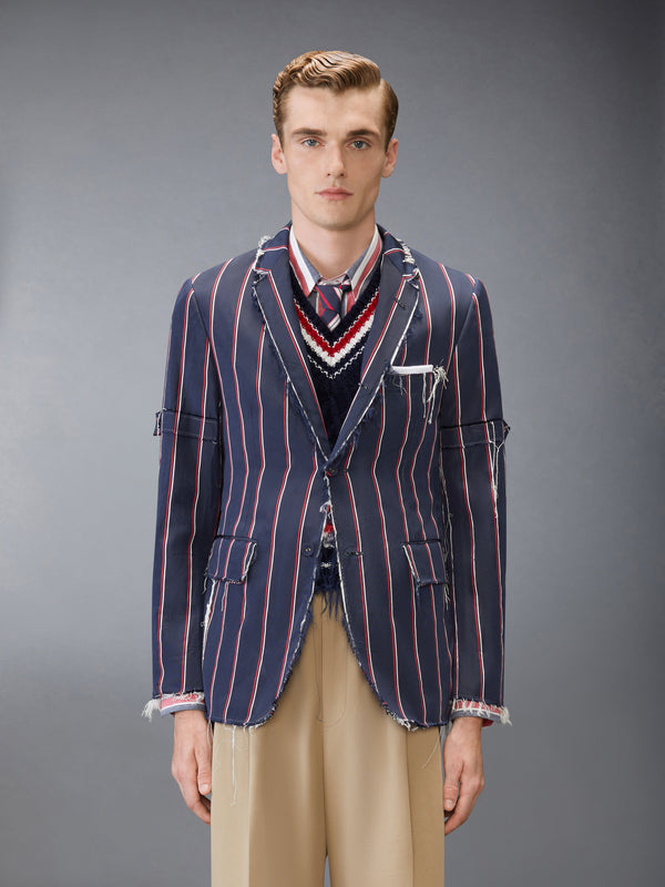 STRIPE MOGADOR UNCONSTRUCTED SPORTCOAT - image 1