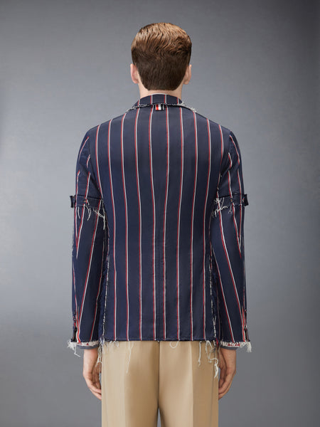 STRIPE MOGADOR UNCONSTRUCTED SPORTCOAT RWBWHT
