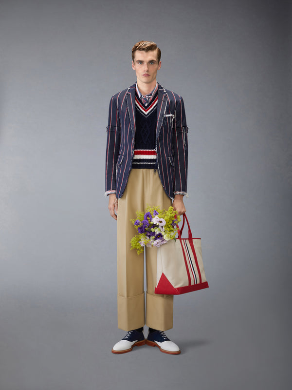 STRIPE MOGADOR UNCONSTRUCTED SPORTCOAT - image 3