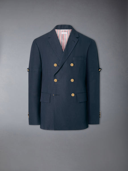 UNIVERSITY STRIPE UNCONSTRUCTED SPORTCOAT NAVY