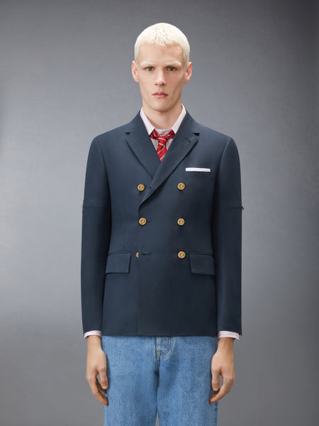 UNIVERSITY STRIPE UNCONSTRUCTED SPORTCOAT NAVY