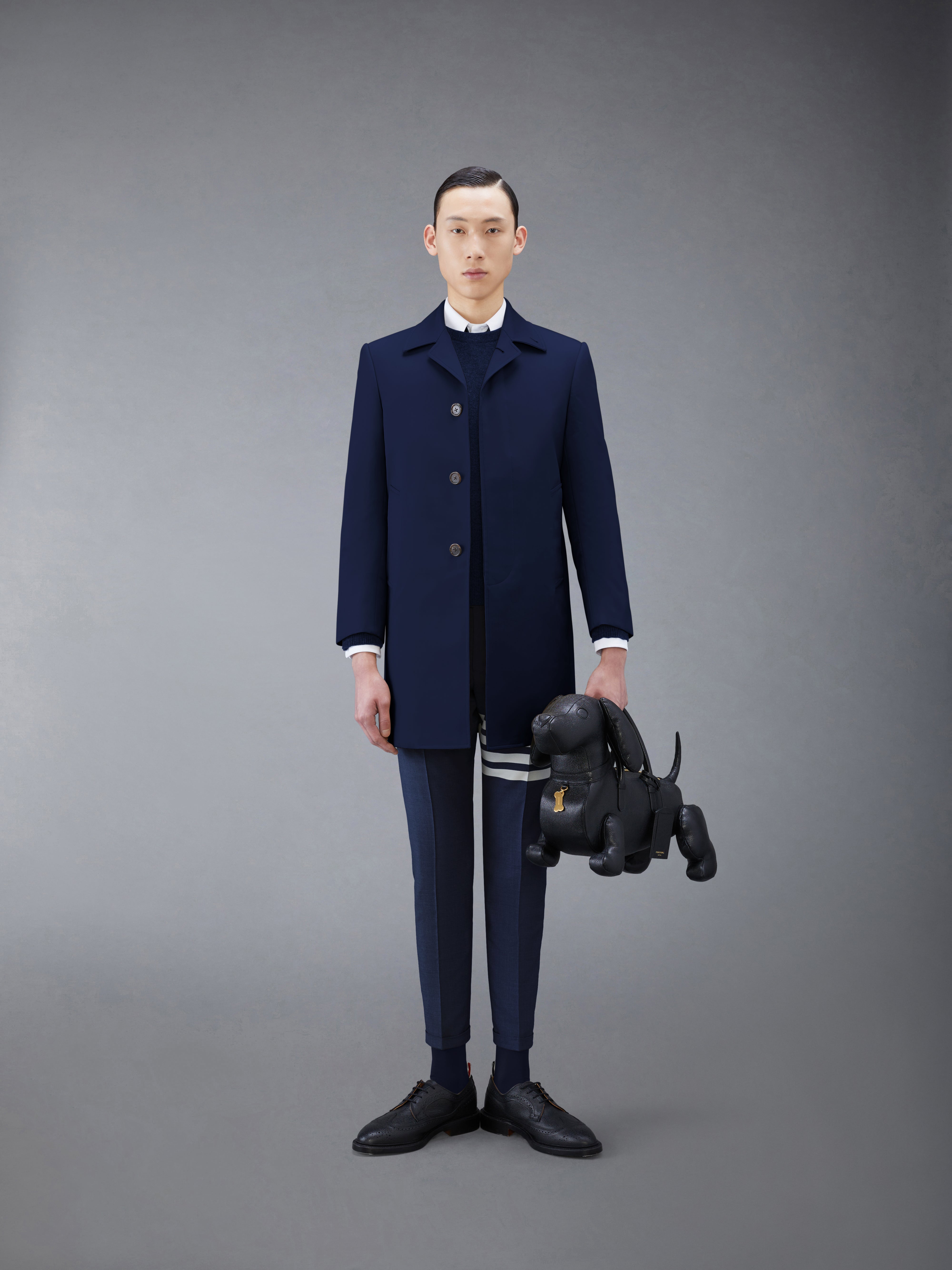 クラシック カシミヤ 4BAR Vネック カーディガン | Thom Browne