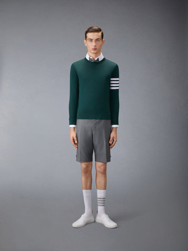 톰브라운 파인 메리노 울 4-바 풀오버 MKA002A-Y1014-310