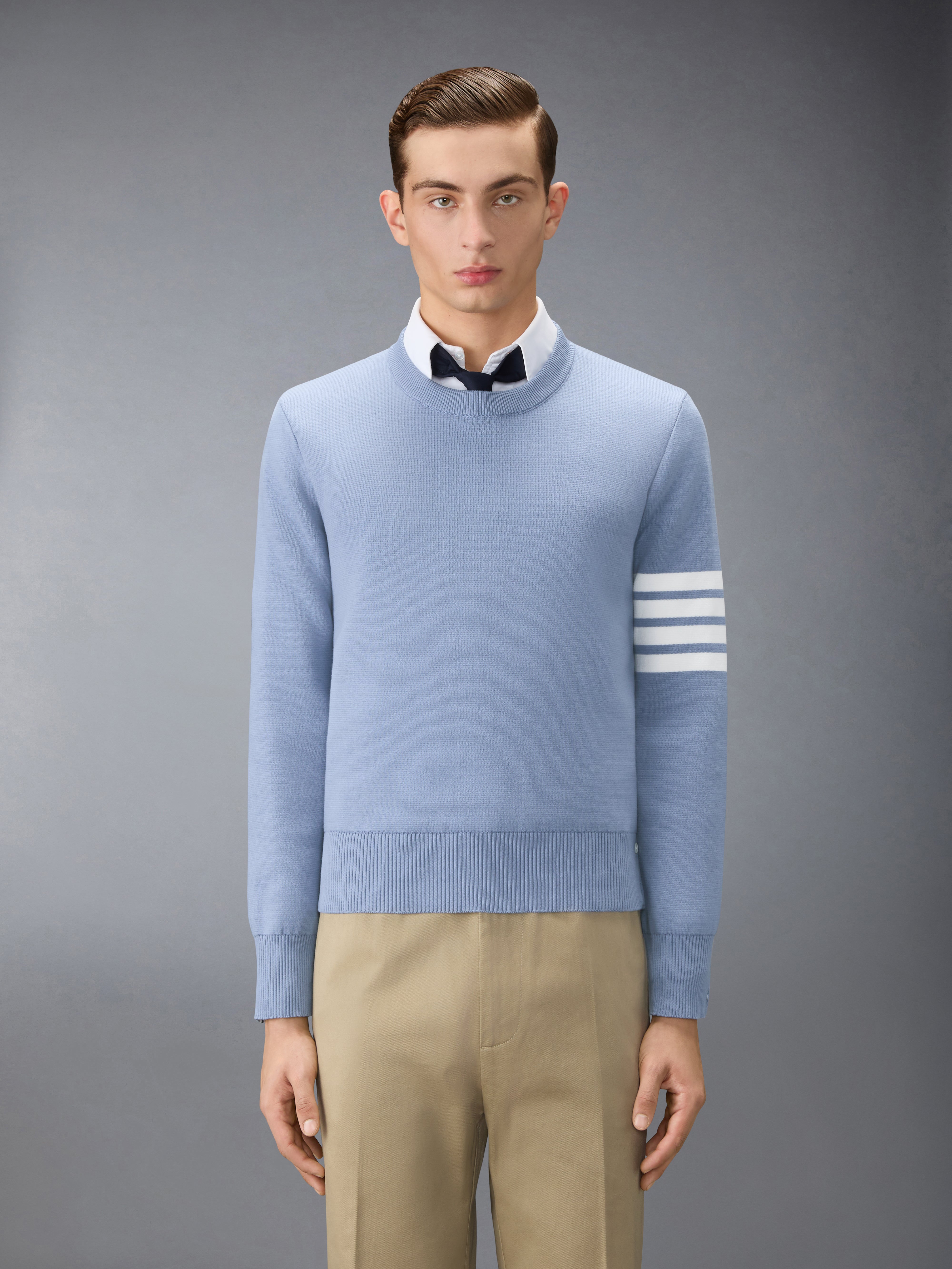 Fine Merino Wool 4-Bar Pullover | Thom Browne