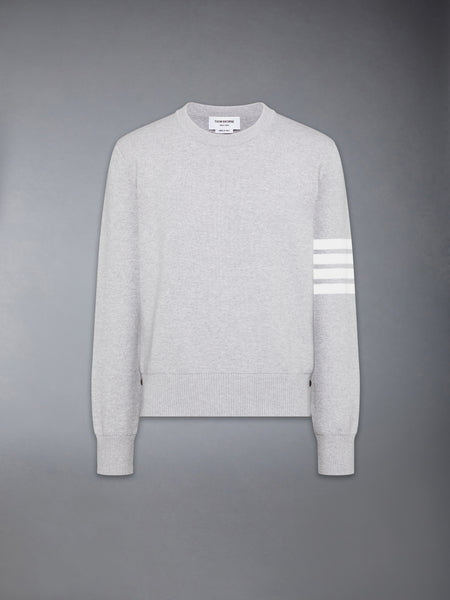 COTTON CREPE 4-BAR MILANO STITCH PULLOVER ペール グレー