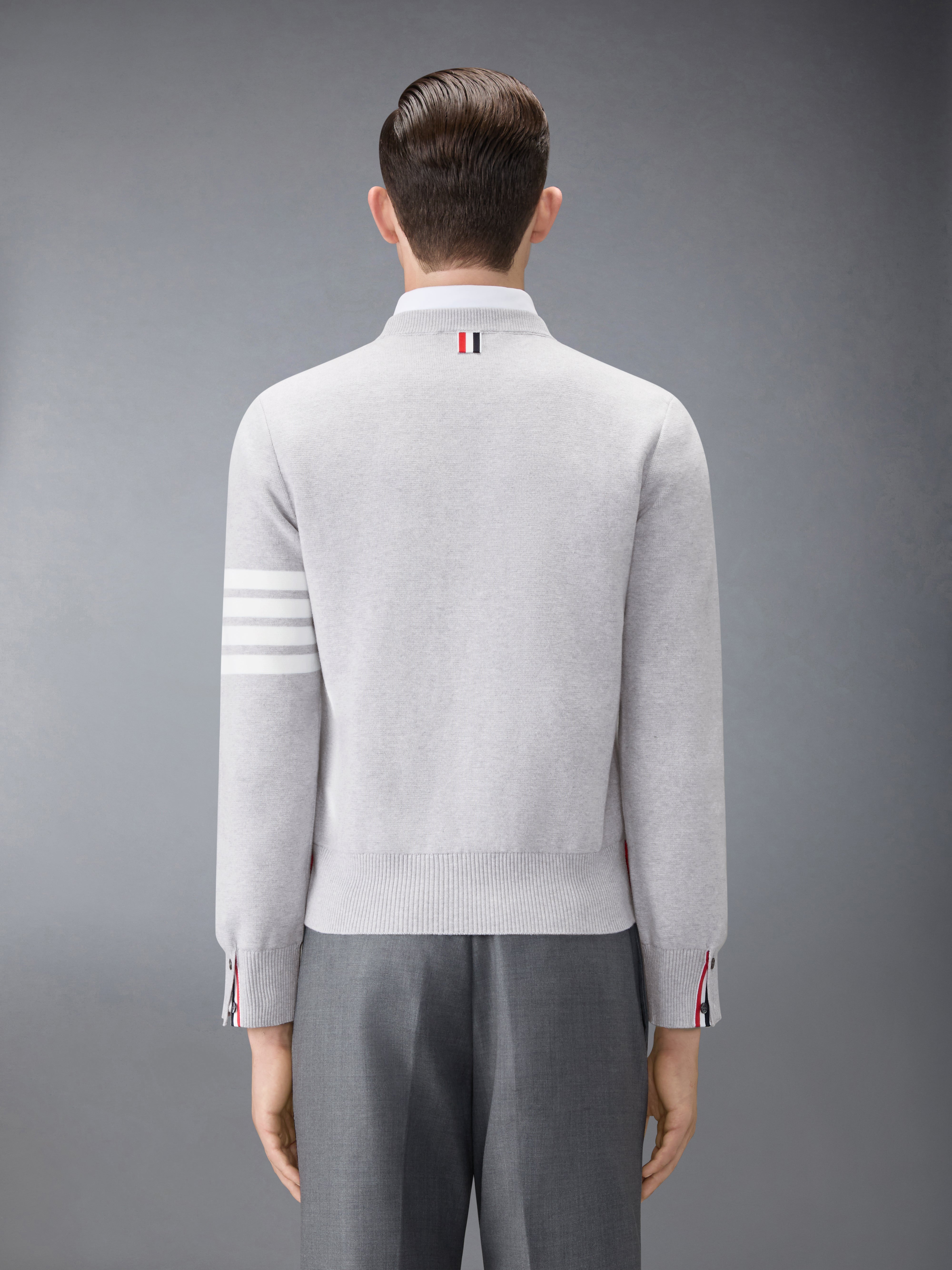 Cotton Crepe 4-Bar Pullover | Thom Browne