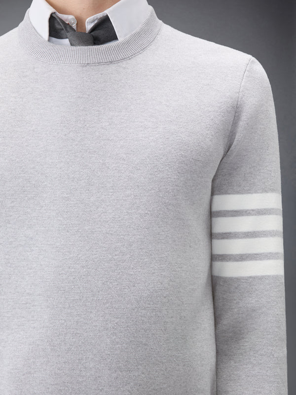 COTTON CREPE 4-BAR MILANO STITCH PULLOVER - image 5