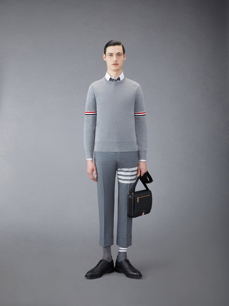 COTTON MILANO STITCH STRIPE PULLOVER