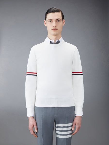 COTTON MILANO STITCH STRIPE PULLOVER
