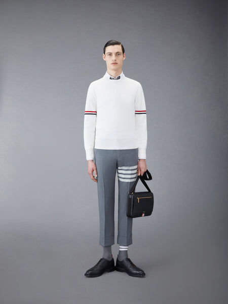 COTTON MILANO STITCH STRIPE PULLOVER