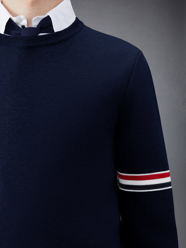 COTTON MILANO STITCH STRIPE PULLOVER - image 6