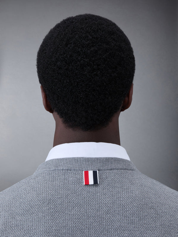 Textured Cotton Stripe Crew Neck Pullover - image 4