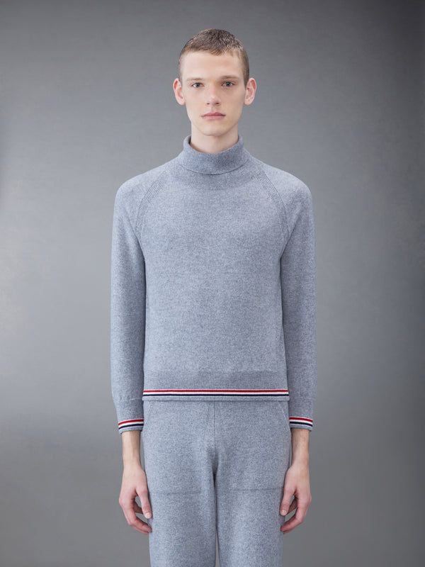 Cashmere Jersey Stripe Turtleneck - featured image