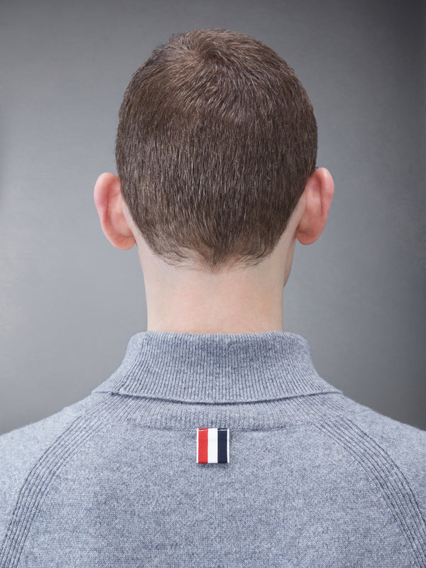 Cashmere Jersey Stripe Turtleneck - image 5