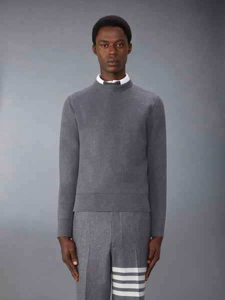 COTTON MILANO STITCH PULLOVER MED GREY