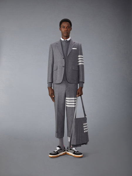 COTTON MILANO STITCH PULLOVER MED GREY