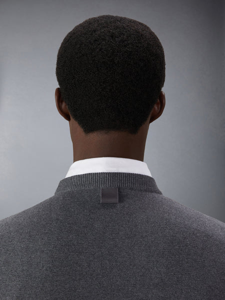 COTTON MILANO STITCH PULLOVER MED GREY