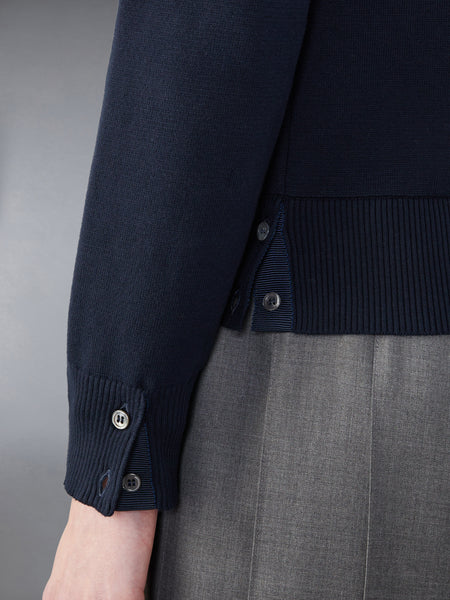 COTTON MILANO STITCH PULLOVER NAVY