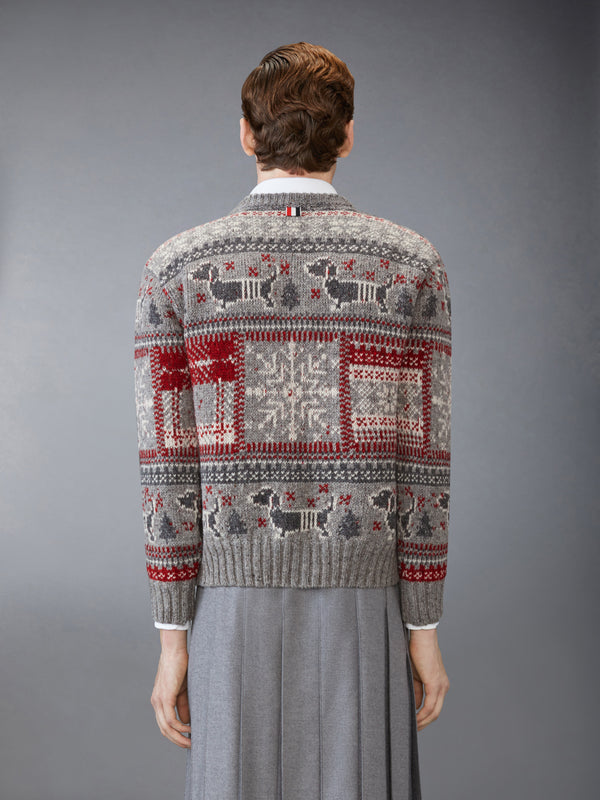 HOLIDAY HECTOR MOHAIR TWEED CREW NECK PULLOVER - image 2