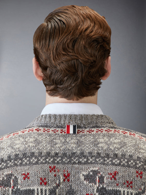 HOLIDAY HECTOR MOHAIR TWEED CREW NECK PULLOVER - image 4