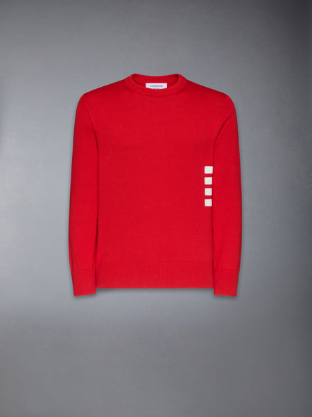 COTTON 4-BAR PULLOVER RED