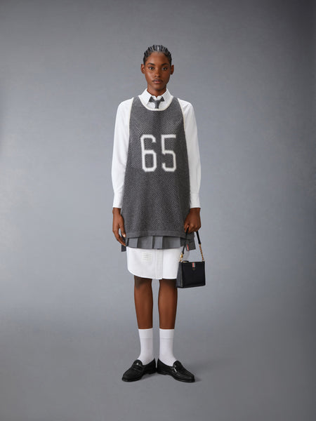 INTARSIA CASHMERE MESH BASKETBALL JERSEY