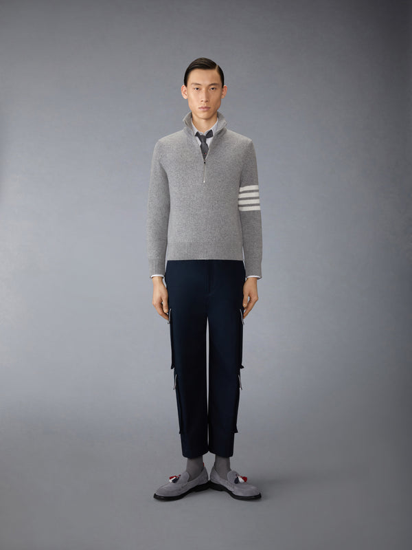 MERINO WOOL 4-BAR FUNNEL NECK PULLOVER - image 3